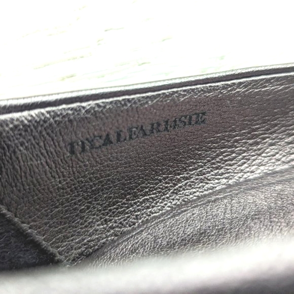 BURBERRY ITCALFAR14STE Metallic Taupe Leather Open-Toe Pumps, Twist Detail; 38 - Picture 16 of 16